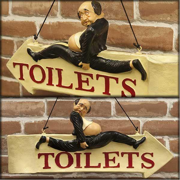 業務看板 トイレ サインプラッケ 店舗用 壁掛け 両面 案内プレート  Sign Plaque TOILET トイレットサインプラッケ | 