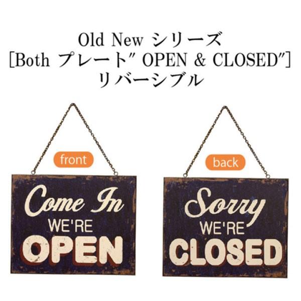 業務看板 welcome オープン クローズ アンティーク 店舗用 壁掛け 両面