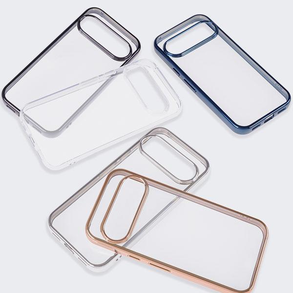 Google Pixel 10/10 Pro カメラ保護設計 メタリック TPU ソフトケース メタリック バンパー ソフト クリアケース マグセーフ docomo SoftBank Pixel10/10 Pro | 