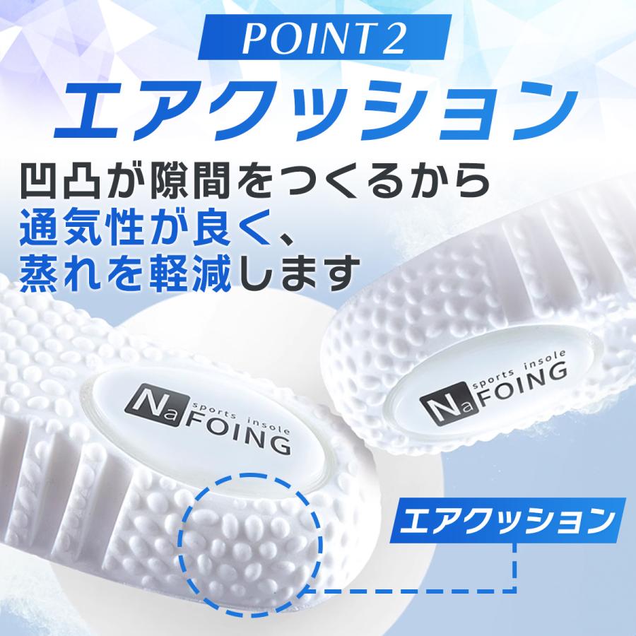 インソール 2足セット 中敷き 衝撃吸収 靴 疲れない 靴中敷き スポーツ 中敷 アーチサポート 足底筋膜炎｜hysweb｜08