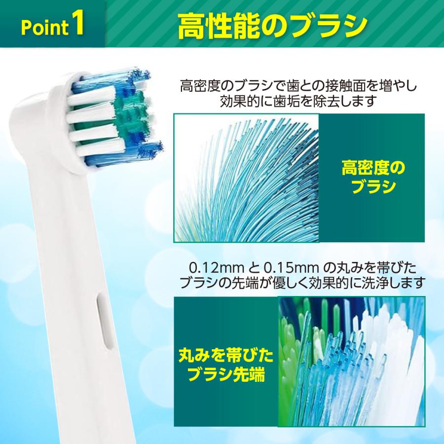 オーラルb 替えブラシ ブラウン 電動歯ブラシ oral b 互換 歯ブラシ  替え 8本セット｜hysweb｜05