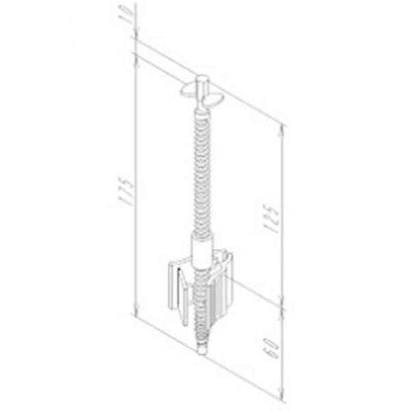 NSP　天端ターゲットII縦筋用ロック付D10・D13　(500入)　住宅基礎関連　型枠　エヌエスピー