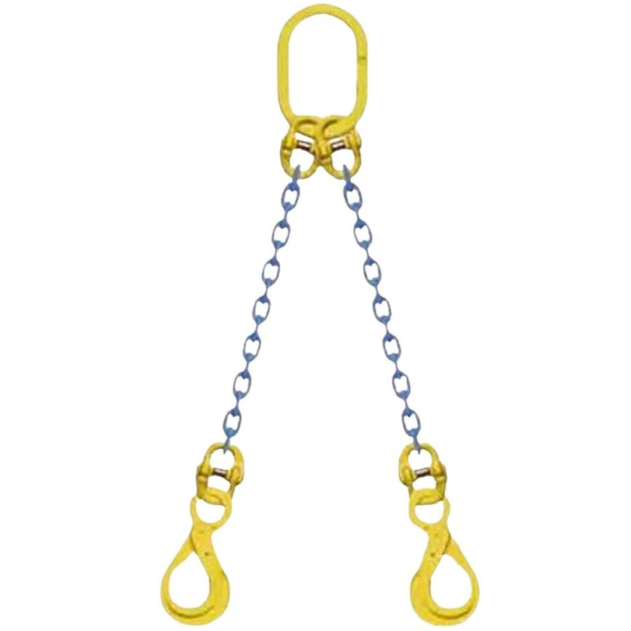 マーテック チェーンスリング 2本吊りセット TA2-BKL 8mm-1.5m