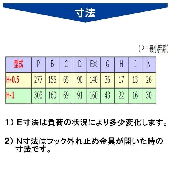 象印（ZOJIRUSHI） 象印チェンブロック H型 フック式チェーンブロック