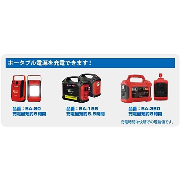 富士倉 2WAY モバイルソーラーパネル BA-SP40W : 現場にGO - 通販