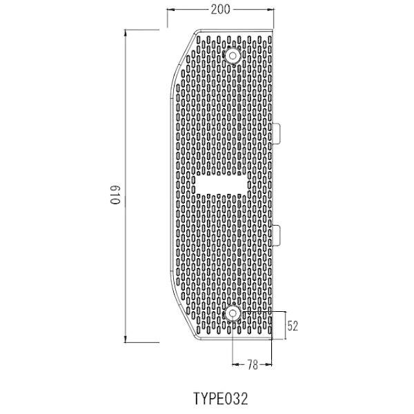 サンセルフ 減速くん TYPE3 先端部 凸凹セット TYPE-032 TYPE-033 専用アンカー付属 ハンプ 減速帯 NETIS登録 ...