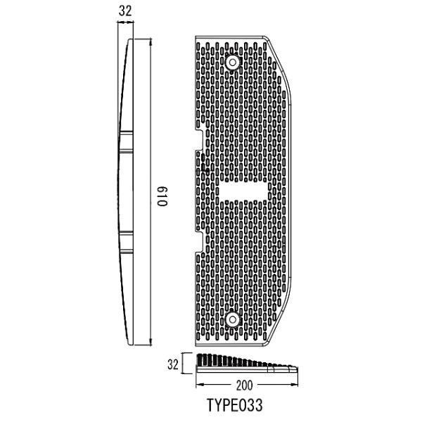 サンセルフ 減速くん TYPE3 先端部 凸凹セット TYPE-032 TYPE-033 専用アンカー付属 ハンプ 減速帯 NETIS登録 ...
