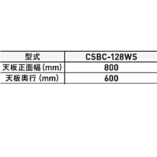 アルインコ 作業台 天板縞板タイプ CSBC-128WS 1段 業務用｜hyugaya-shop｜04