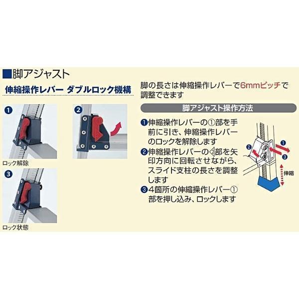 ピカコーポレイション ピカ 四脚アジャスト式足場台 天場 ピカコーポレイション ピカ 四脚アジャスト式足場台 天場