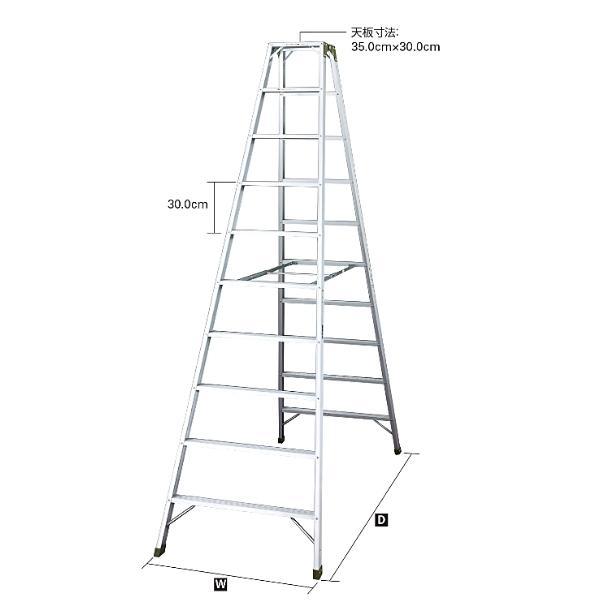 長谷川工業 天板幅広専用脚立 強力型脚立 SWH-12 4尺｜hyugaya-shop｜03