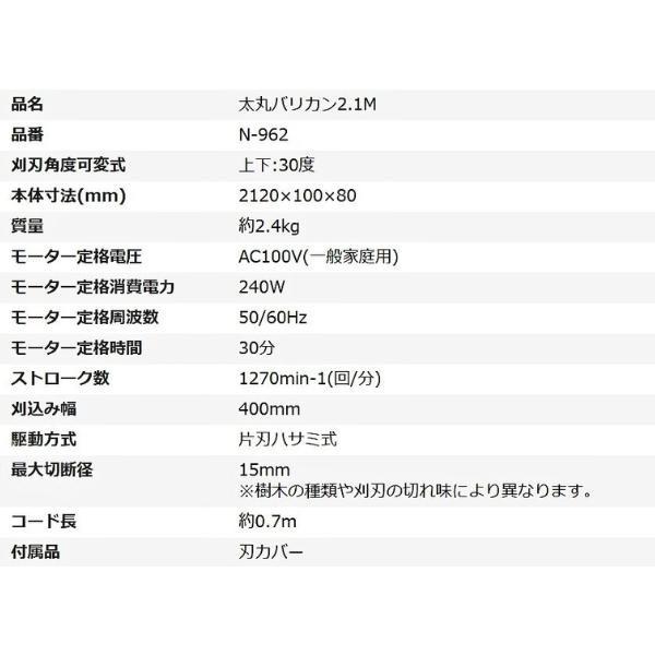 お得なセット割 ニシガキ 太丸バリカン 2.1M N-962