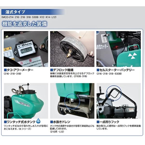 三笠産業 コンクリートカッター MCD-218HSDX 湿式タイプ 三笠産業 コンクリートカッター MCD-218HSDX 湿式タイプ