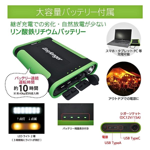 和コーポレーション KAZ 電動肥料散布機 撒きざんまい 4輪タイプ 和コーポレーション KAZ 電動肥料散布機 撒きざんまい 4輪タイプ