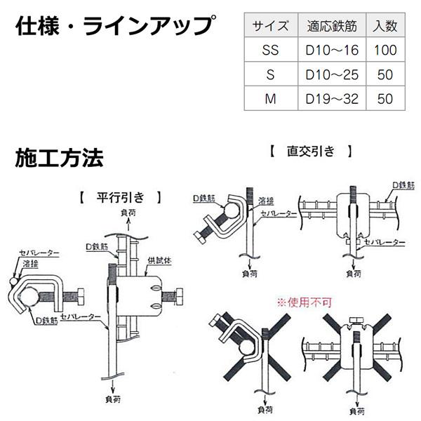 乾産業　セパグローブ　Mサイズ　鉄筋溶接不可対策用金物　入数50個