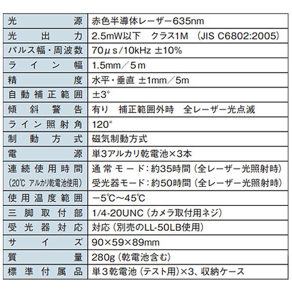 アックスブレーン タテ・ヨコ 高輝度 レーザー墨出し器 VH-102｜hyugaya-shop｜04