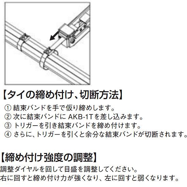 アックスブレーン　ステンレス結束バンド用結束工具　AKB-1T