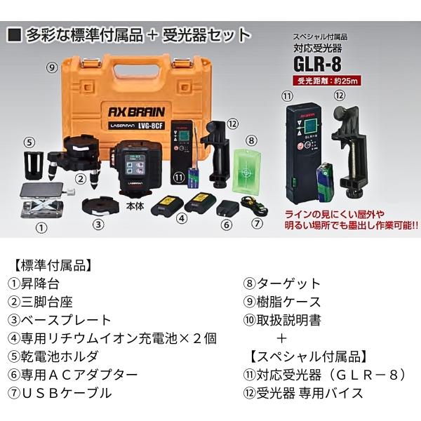 アックスブレーン LVG-8CF 円錐ミラーフラッシュグリーン アックスブレーン LVG-8CF 円錐ミラーフラッシュグリーン