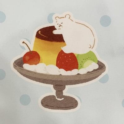 クマとプリンエプロン DK44104-61 お菓子などうぶつ工房 古川紙工