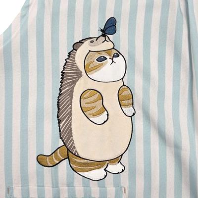 mofusand ストライプエプロン(ハリネズミ) OA44101-52 モフサンド