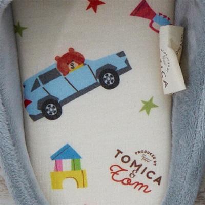 トミカとトム 相良刺繍ルームシューズ TM44123-52 トミカ つむぱぱさん