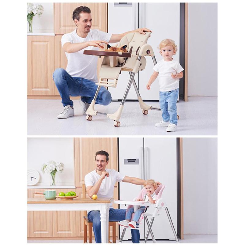 【高級改良版】ベビーチェア 折りたたみ 高さ調整 赤ちゃん用 1年保証 2way ハイチェア ローチェア テーブル付 離乳食 子供 キッズチェア お食事椅子 脱出防止