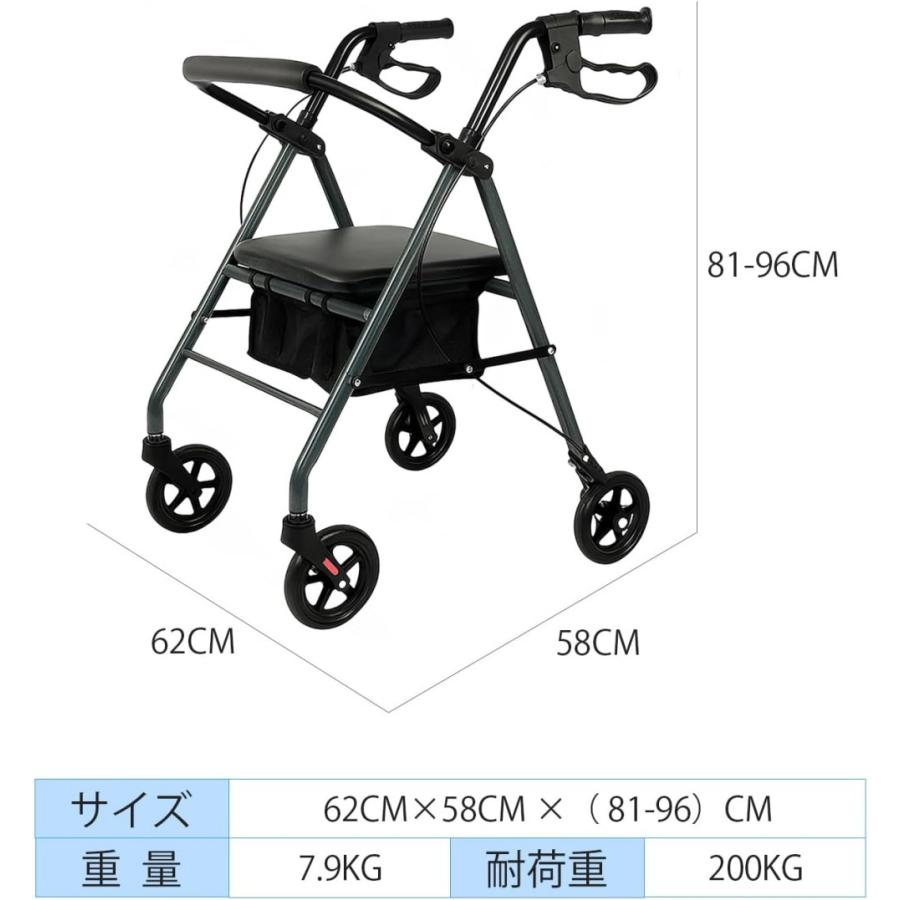 シルバーカー 折りたたみ 買い物 歩行器 軽量 老人 高齢者用