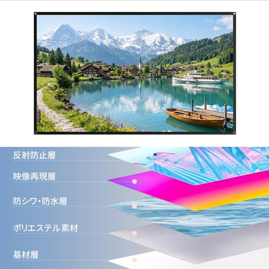 プロジェクタースクリーン スクリーン プロジェクター ロール 軽量