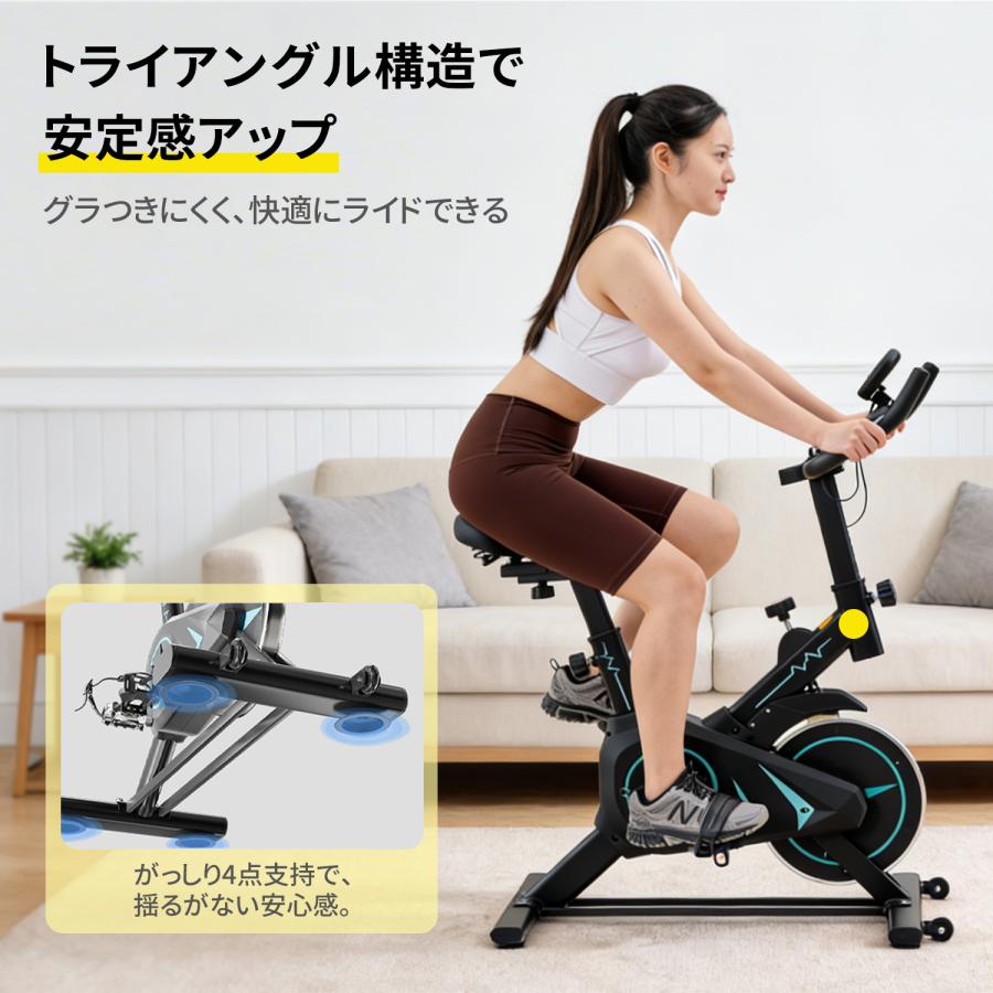 エアロバイク スピンバイク 静音 フィットネスバイク 室内バイク エアロバイク スピンバイク フィットネスバイク 静音 家庭用 おすすめ