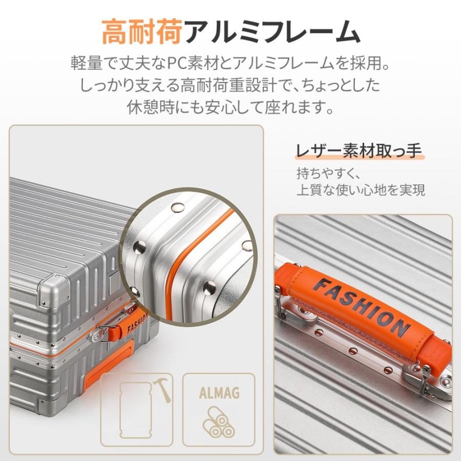 スーツケース キャリーケース アルミフレーム 機内持ち込み sサイズ ｌサイズ カバー 大容量 軽量 静音 360°キャスター カップホルダー スマホスタンド 2年保証の画像