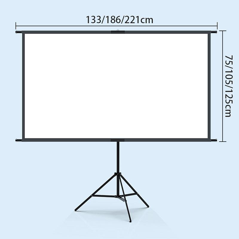 HZDMJ プロジェクタースクリーン 2in1 自立式 携帯型 三脚式