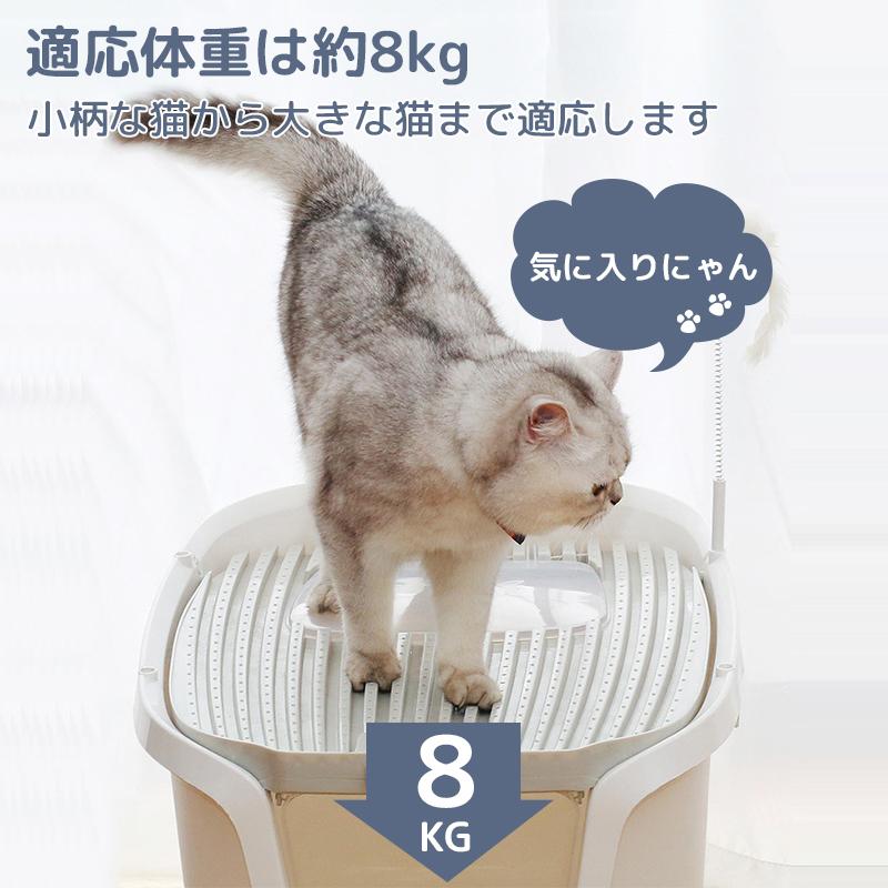 HZDMJ 猫トイレ 本体 砂飛び散らない カバー 2WAY出入り方法 HZDMJ 猫トイレ 本体 砂飛び散らない カバー 2WAY出入り方法