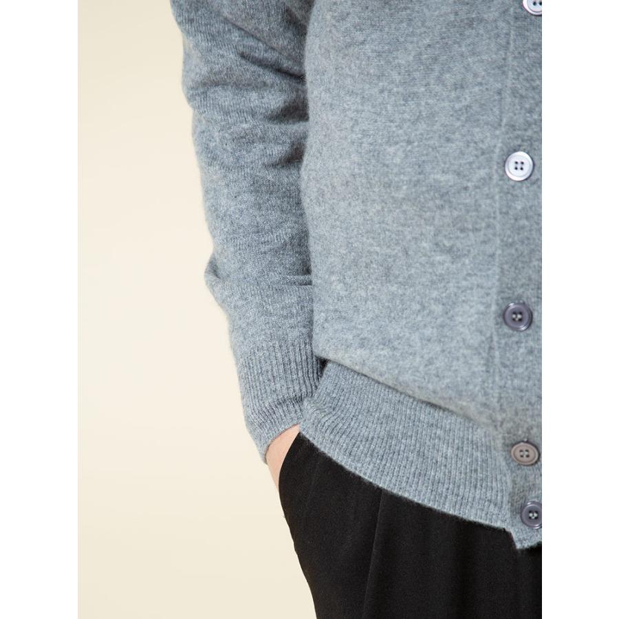 マークアンドロナ メンズ 長袖 カーディガン グレー カシミヤ100% スカル マークアンドロナ メンズ 長袖 カーディガン グレー カシミヤ100