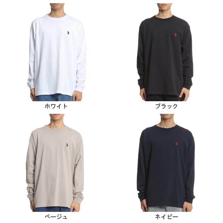 ユーエスポロアッスン ロンT U.S. POLO ASSN. コットン ヘビーウェイト クルーネック 長袖 Tシャツ PL21206｜hzenmall｜02