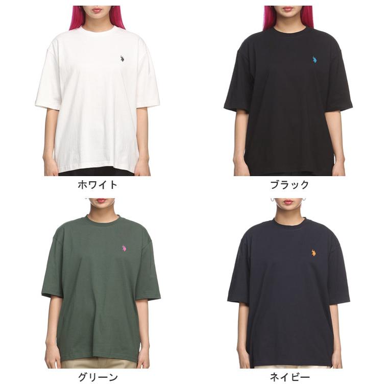 ユーエスポロアッスン Tシャツ ワンポイントロゴ 半袖 無地 ユニセックス クルーネック U.S. POLO ASSN. 春服 トップス PLM41201｜hzenmall｜02