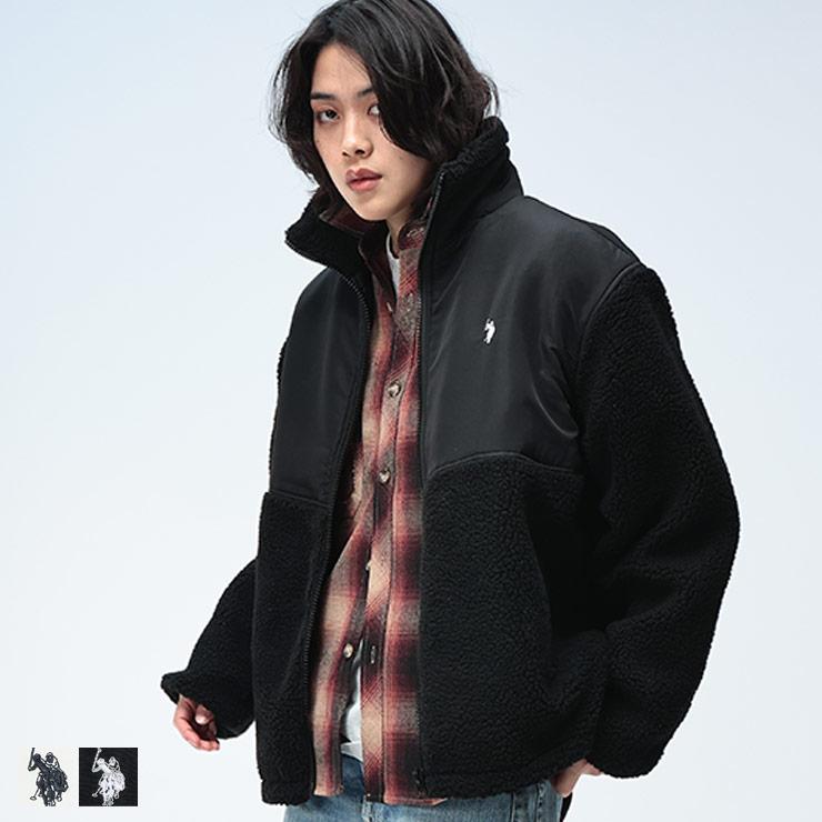 U.S. POLO ASSN.（ユーエスポロアッスン） ボアジャケット 切り替え 