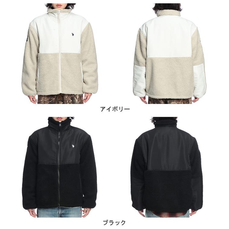 U.S. POLO ASSN.（ユーエスポロアッスン） ボアジャケット 切り替え