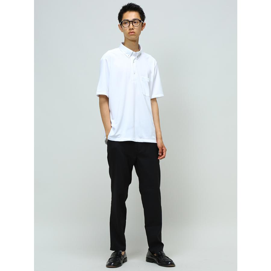 FLEX SHIRTS フレックスシャツ ポロシャツ 吸水速乾 鹿の子 無地