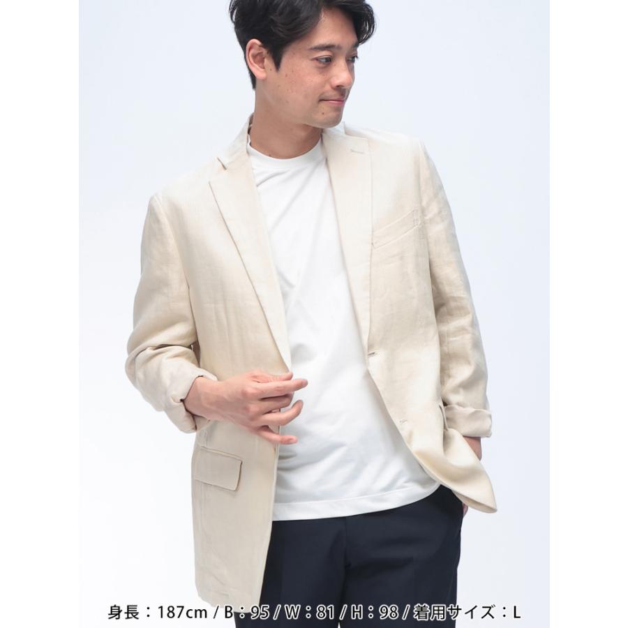 WEB限定】麻ジャケット サマージャケット リネンジャケット 麻 100