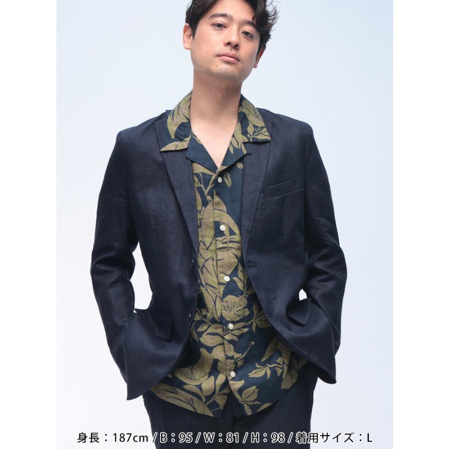 WEB限定】麻ジャケット サマージャケット リネンジャケット 麻 100