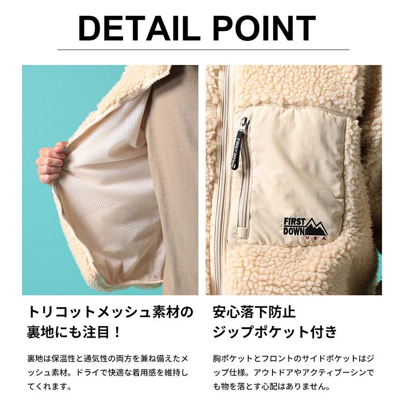 FIRST DOWN（ファーストダウン） ボアジャケット FIRST DOWN USA
