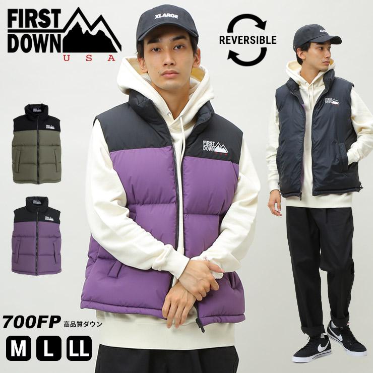 ファーストダウン ダウンジャケット FIRST DOWN USA ファーストダウンユーエスエー ダウンベスト リバーシブル BUBBLE DOWN  VEST ベスト F140501C : 0600207483 : 原宿ゼンモール - 通販 - Yahoo!ショッピング