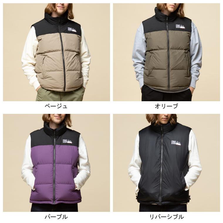 ファーストダウン ダウンジャケット FIRST DOWN USA ファーストダウンユーエスエー ダウンベスト リバーシブル BUBBLE DOWN VEST ベスト F140501C｜hzenmall｜05