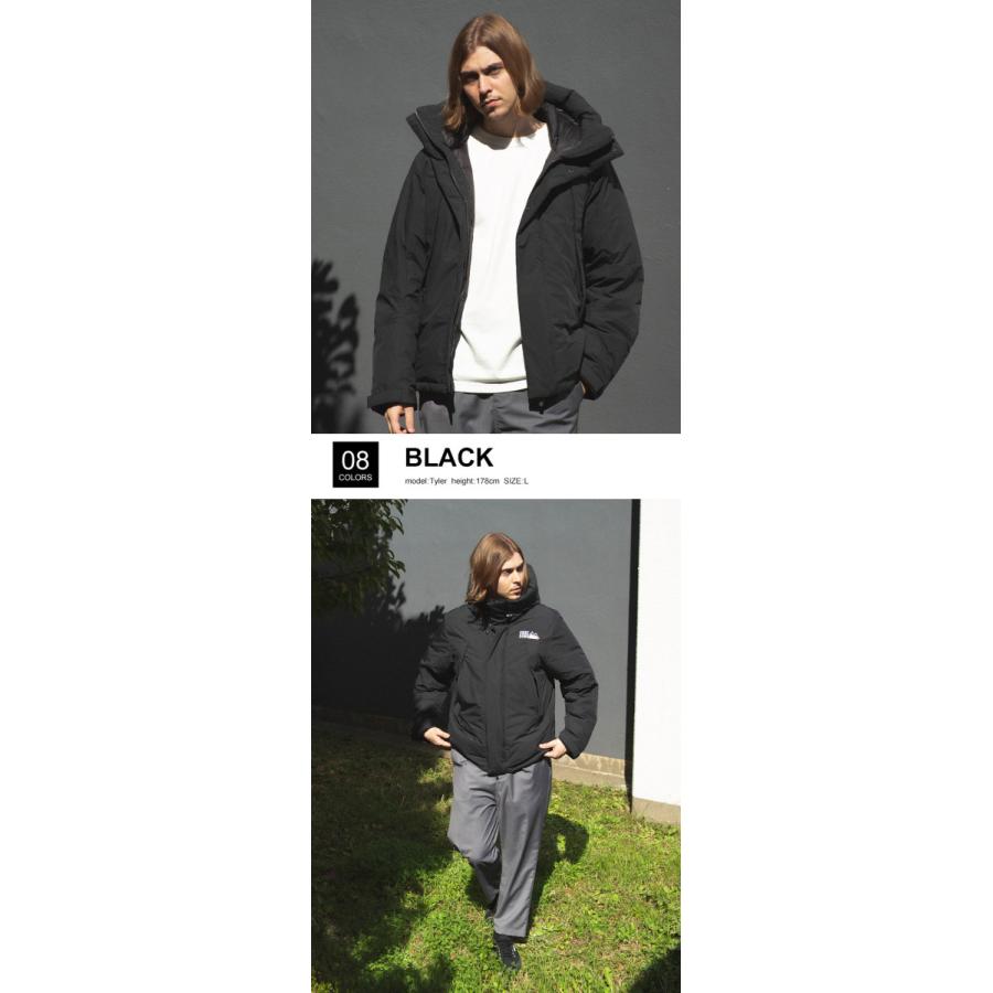 【美品】FIRST DOWN フード付きダウンジャケット ブラック FIRST DOWN ファーストダウン ダウン ジャケット USA 切り替え