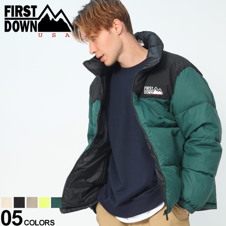 セール！！FIRST DOWN ダウンジャケット リバーシブル　は美品 FIRST DOWN USA (ファーストダウンユーエスエー) リバーシブル