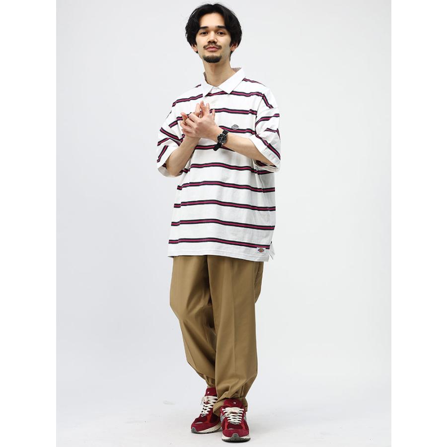 ディッキーズ ポロシャツ Dickies ボーダー オーバーサイズ ユニセックス32785439｜hzenmall｜09