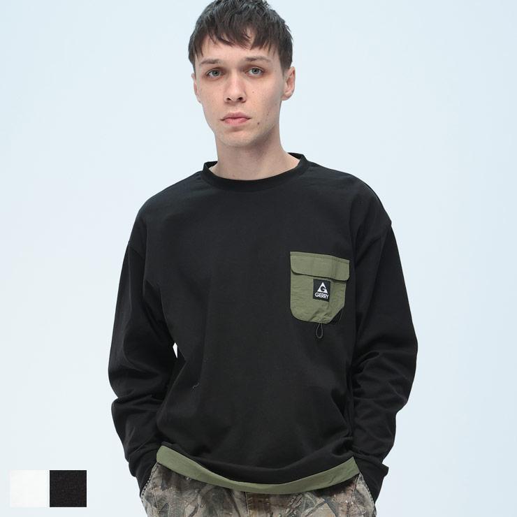 GERRY (ジェリー) ナイロン胸ポケット 長袖 Tシャツ GE26SP02 : 原宿