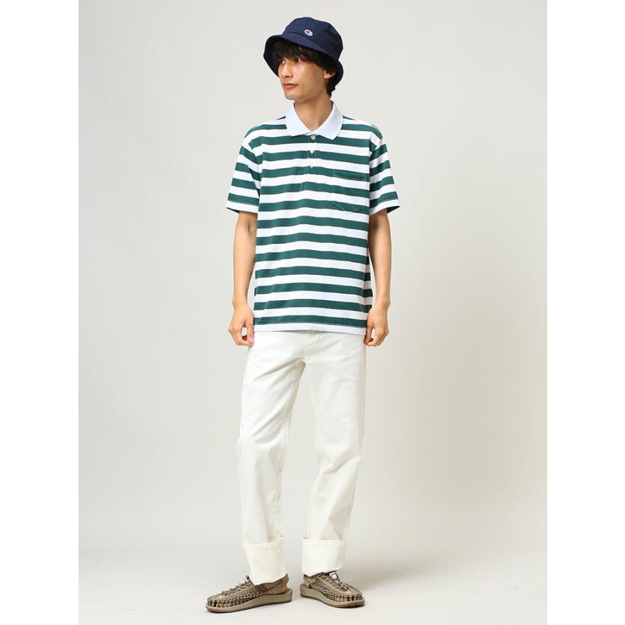 ポロシャツ メンズ DRY 鹿の子 ボーダー 半袖 男性 トップス シャツ