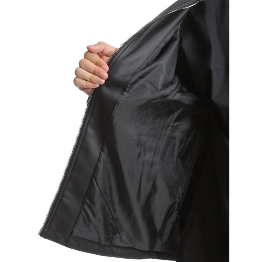 WEB限定】 シングル ライダース ジャケット フェイクレザー 革ジャン