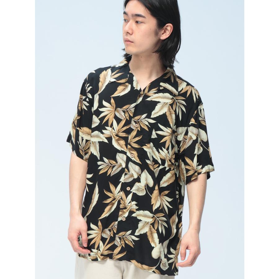 アロハシャツ ユニセックス シャツ 花柄 和柄 ボタニカル 総柄