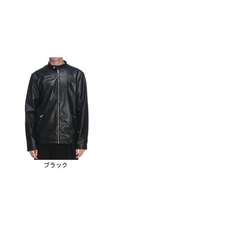 エイソス  本革 シングルライダースジャケット S相当 黒 S＆SONS (エスアンドサンズ) 合成皮革 シングル ライダース ジャケット